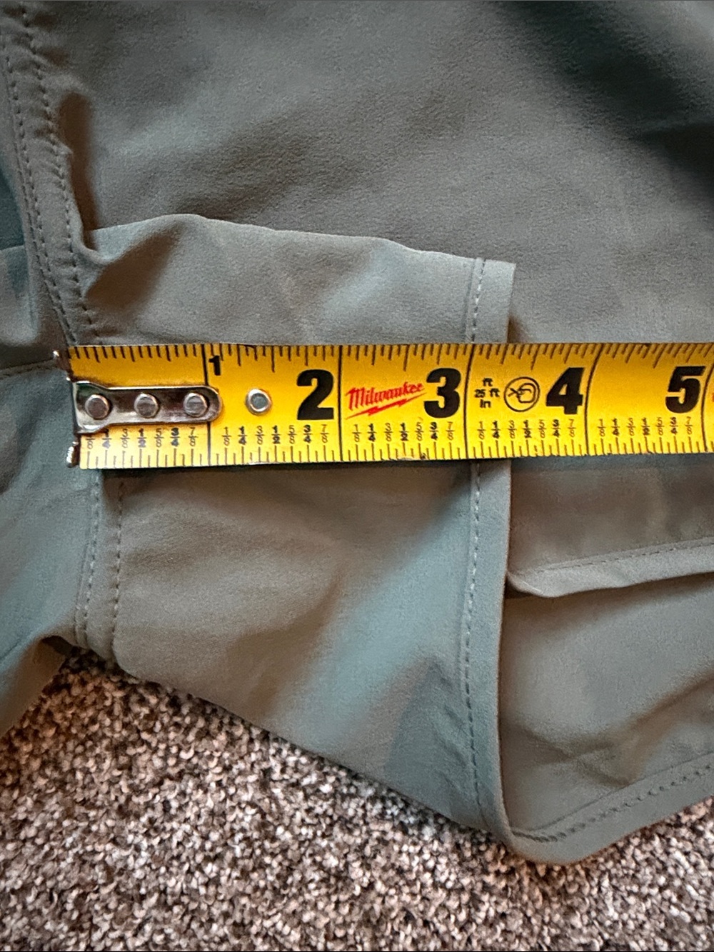 Prana Women’s Olive Green Athletic Shorts - Picture 7 of 7